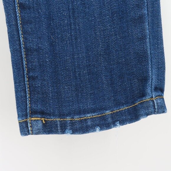 KanCan Womens 1 24 Skinny Whiskered Distressed Blue Denim Jeans Pants 33013 - Picture 4 of 12